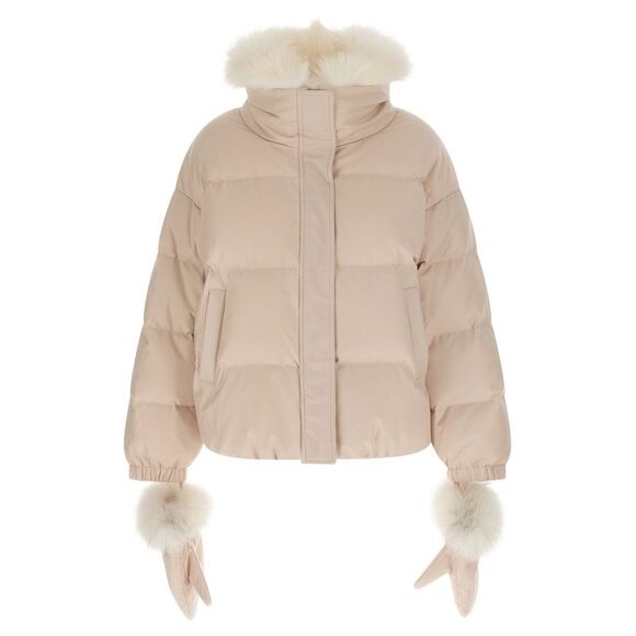 Yves Salomon Women Down Jacket With Mittens - Picture 1 of 4